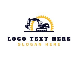 Heavy Equipment - Excavator Gear Contractor logo design