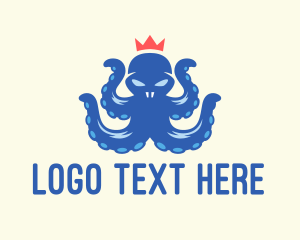 Underwater - Kraken Octopus Mascot logo design