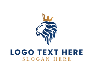 Crown - Elegant Lion Crown logo design