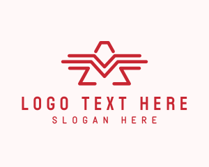Letter A - Modern Wing Team logo design