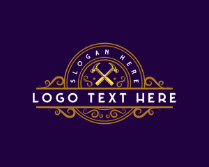 Tradesman - Elegant Carpentry Hammer logo design