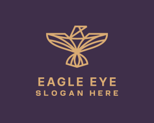 Golden Eagle Wings logo design