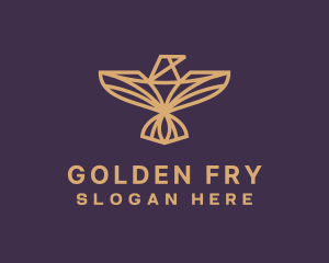 Golden Eagle Wings logo design