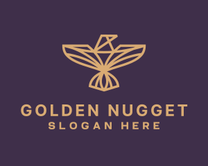 Golden Eagle Wings logo design