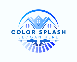 Pressure Washer Cleaning logo design