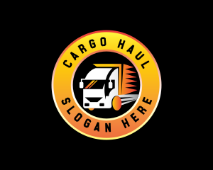 Freight Haulage Truck logo design