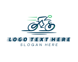 Racer - Bicycle Racing Sports logo design