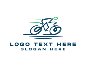 Bicycle Racing Sports logo design