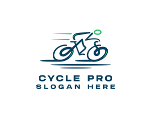 Bicycle Racing Sports logo design