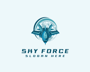 Airforce - Jet Plane Airforce logo design