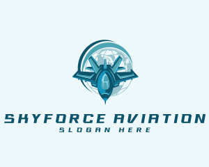 Jet Plane Airforce logo design