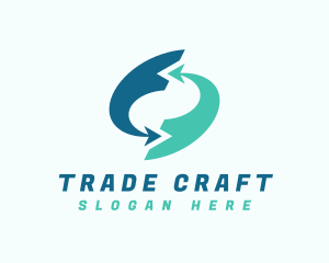 Trade - Business Arrow Trade logo design