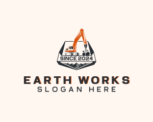 Excavation - Industrial Mountain Excavation logo design