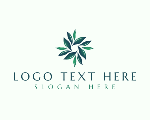 Landscaping - Garden Wreath Leaves logo design