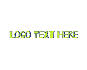 Teenager - Green Marker Wordmark logo design