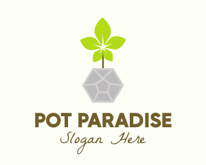 Pot - Natural Pot Gardening logo design