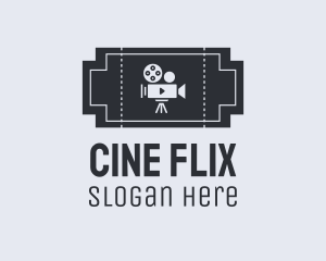 Movie - Film Movie Ticket logo design