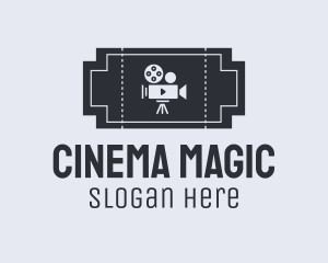 Movie - Film Movie Ticket logo design