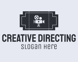 Directing - Film Movie Ticket logo design