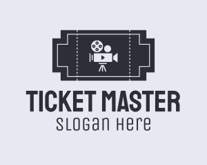 Ticket - Film Movie Ticket logo design