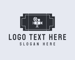 Voucher - Film Movie Ticket logo design