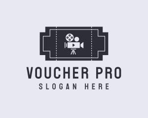 Voucher - Film Movie Ticket logo design