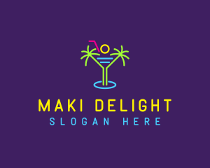 Beach Cocktail Nightclub logo design