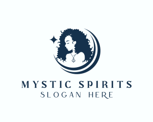 Mystic Moon Woman logo design