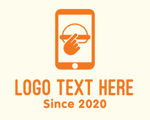 Application - Online Mobile Burger logo design