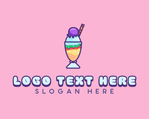 Halo Halo - Sweet Cool Dessert logo design