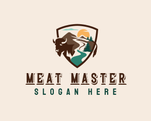 Mountain Valley Bison logo design