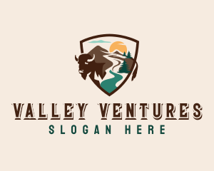 Valley - Mountain Valley Bison logo design