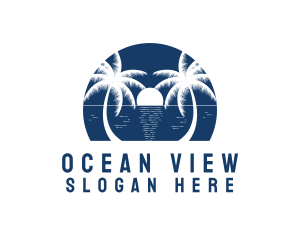 Blue Ocean Beach logo design