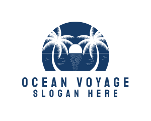 Blue Ocean Beach logo design