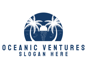 Blue Ocean Beach logo design