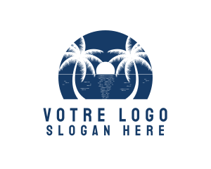 Coast - Blue Ocean Beach logo design