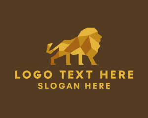 Origami Lion Craft Logo