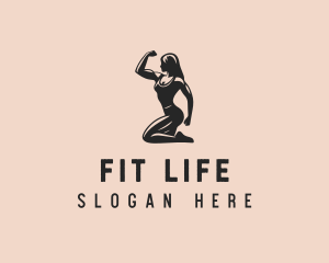 Woman Fitness Trainer logo design