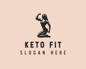 Woman Fitness Trainer logo design