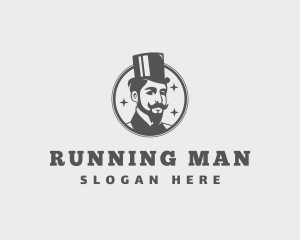 Abraham Lincoln - Top Hat Gentleman logo design