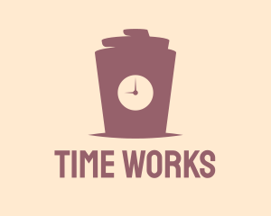 Time - Coffee Cup Time logo design
