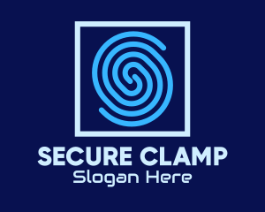 Fingerprint Security Scan logo design