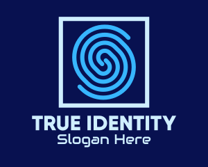 Identity - Fingerprint Security Scan logo design