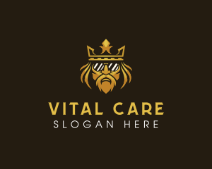 King - Beard King Sunglasess logo design