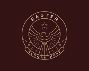 Hawk - Eagle Falcon Wings logo design