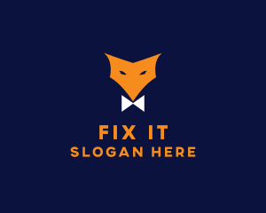 Fox Bow Tie logo design