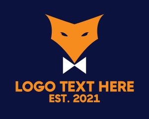 Menswear - Fox Bow Tie logo design