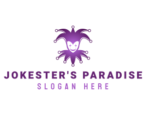 Funny - Jester Joker Clown logo design