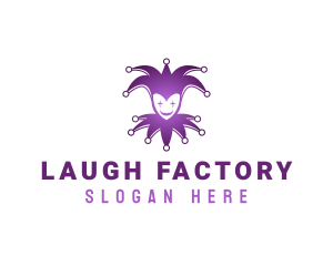 Comedian - Jester Joker Clown logo design