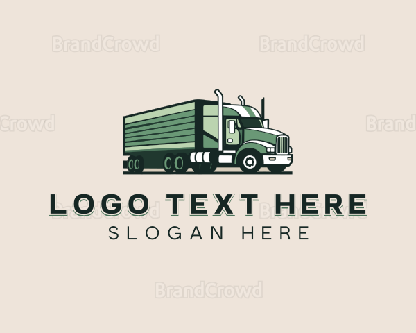 Trucking Transportation Logistics Logo